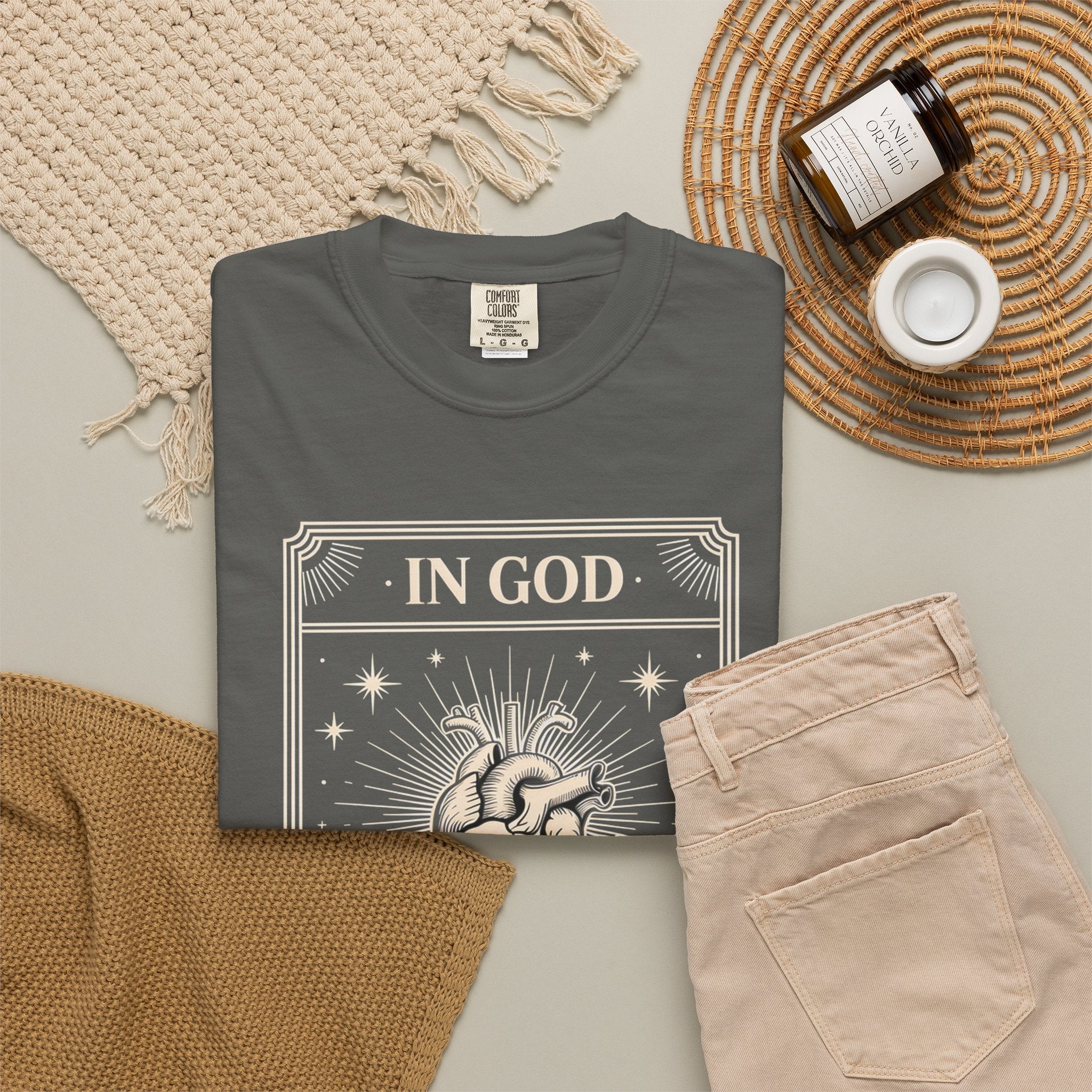 In God The Heart Finds Peace T-Shirt — Faith Graphic Tee