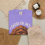God Is My Strength Tree T-Shirt — Faith-Based Inspirational Tee