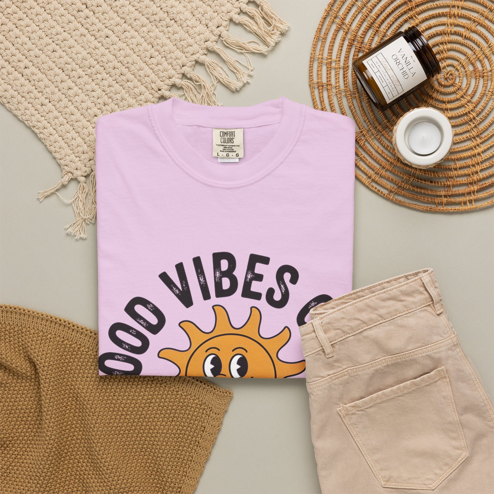 Good Vibes Only Sun Graphic T-Shirt