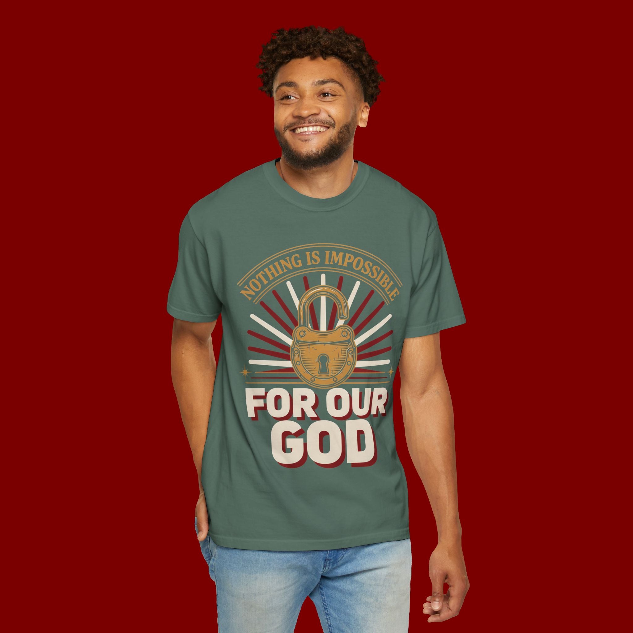 Nothing Is Impossible For Our God T-Shirt — Christian Faith Graphic Tee