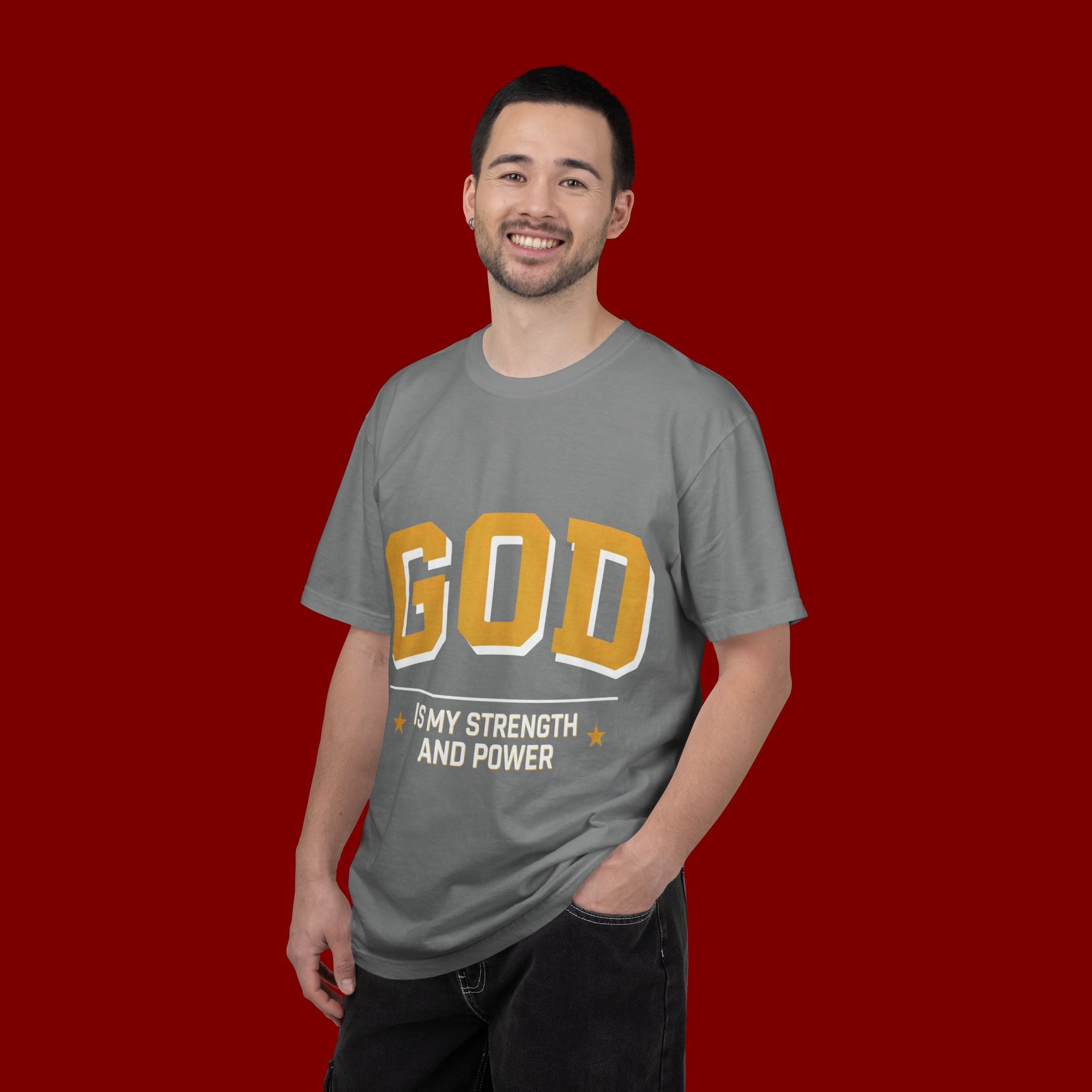God Is My Strength T-Shirt — Faith Christian Graphic Tee