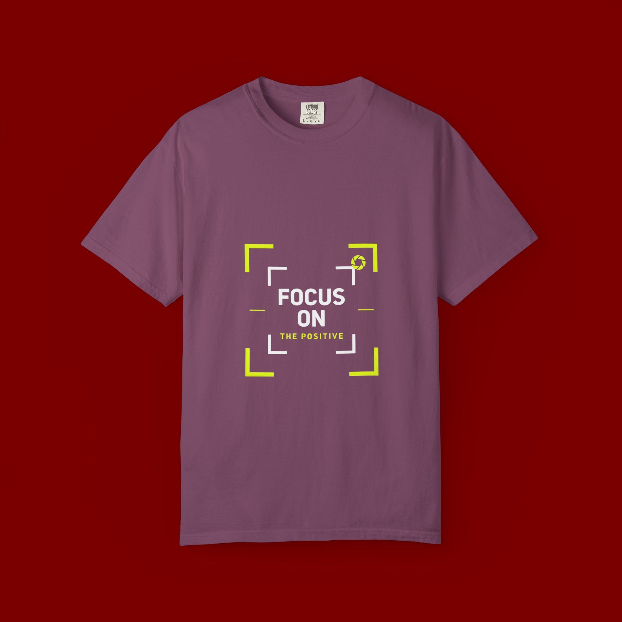 Minimalist 'Smile Frame' T-Shirt — Neon Accent Graphic Tee