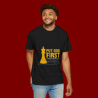 Put God First Chess King T-Shirt — Christian Faith Graphic Tee
