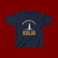 Kids T-Shirt — “My Faith in God is Solid” Lighthouse Christian Tee