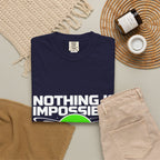 Nothing Is Impossible Christian T-Shirt — 'For Our God' Space Graphic