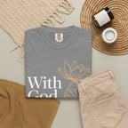 Faith T-Shirt — "With God, every hardship brings ease" Inspirational Christian Tee