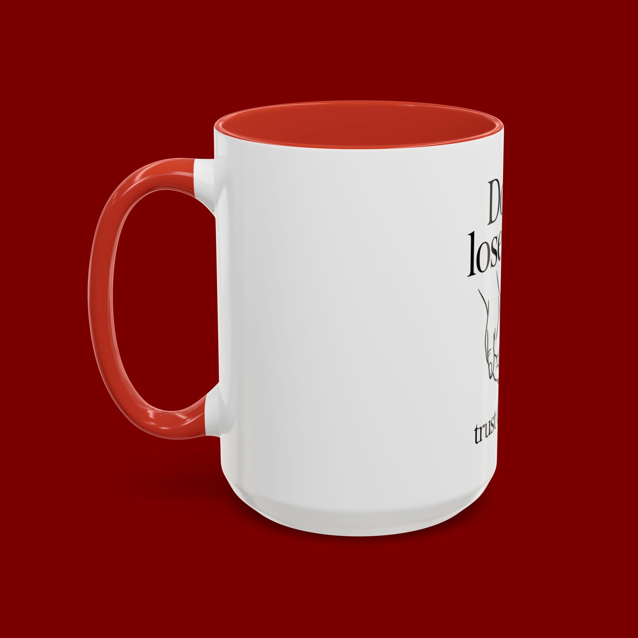 Do Not Lose Heart Accent Coffee Mug — Trust God’s Plan Inspirational Christian Mug