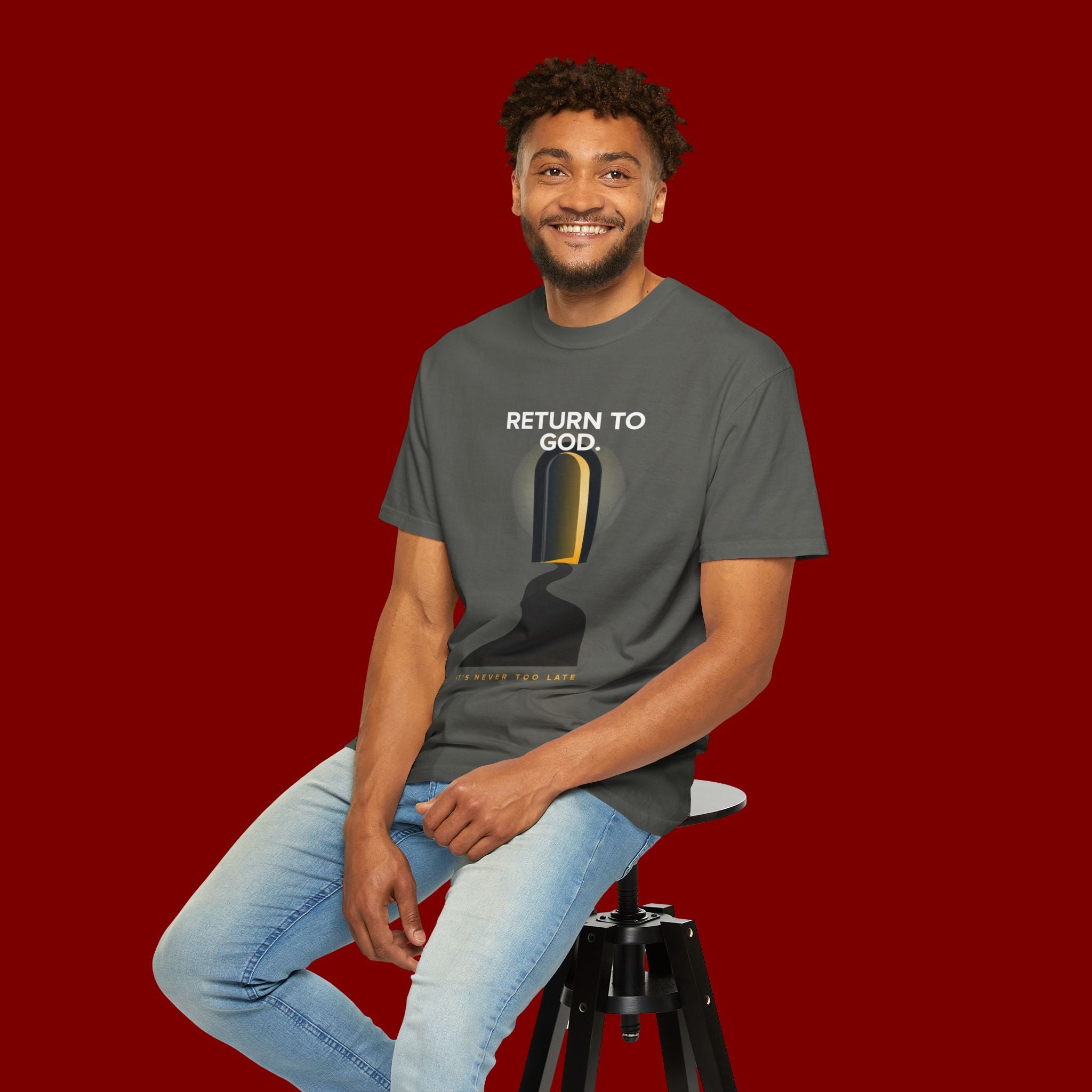 Mystic Doorway T-Shirt — Golden Arch Path Graphic Tee