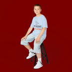 Kids T-Shirt — "Pray Because God Listens" Christian Faith Tee with Dove Graphic
