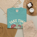 Take Time to Pray T‑Shirt — Vintage Pocket Watch & Roses Spiritual Tee