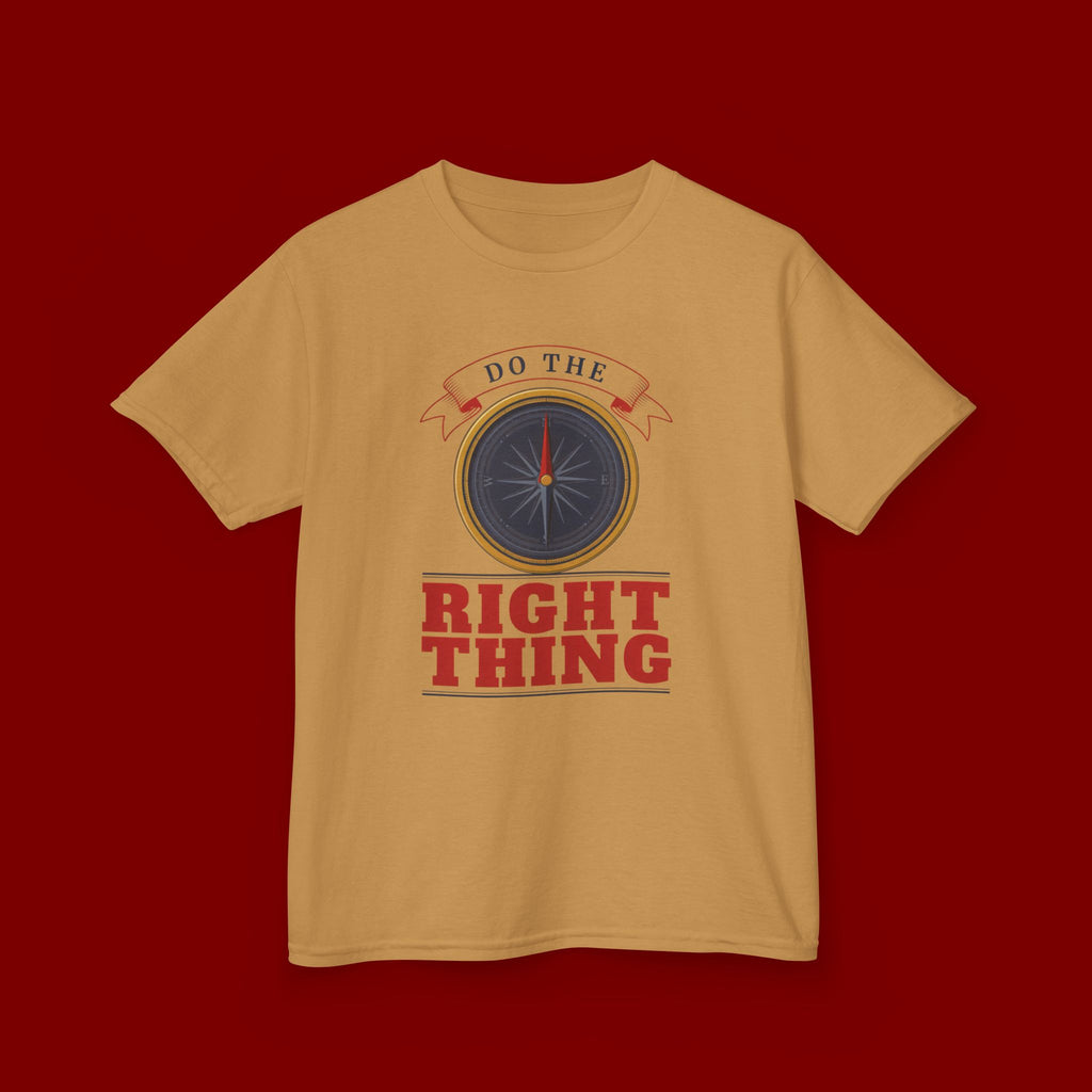 Do The Right Thing Kids T‑Shirt — Compass Graphic Moral Encouragement Tee