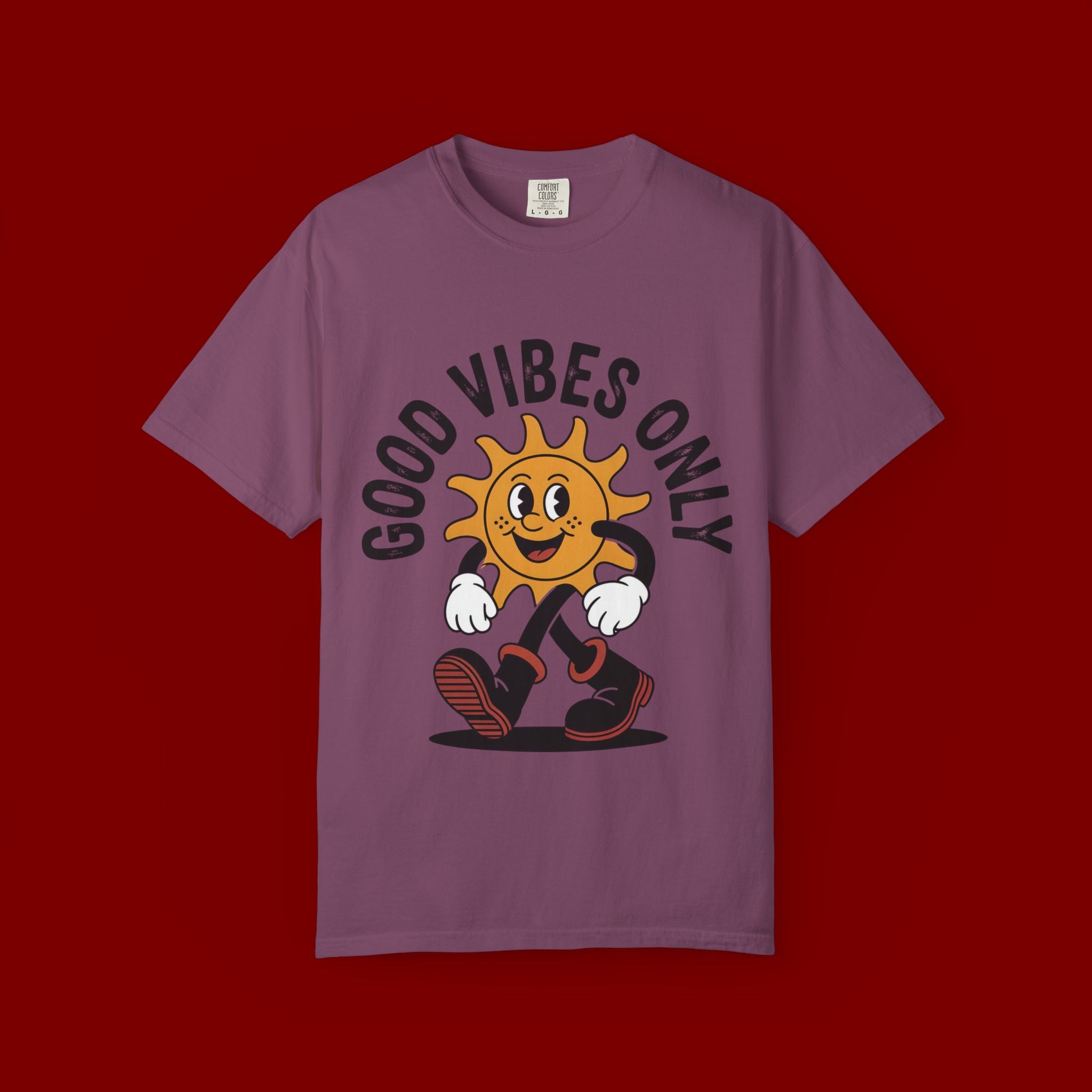 Good Vibes Only Sun Graphic T-Shirt