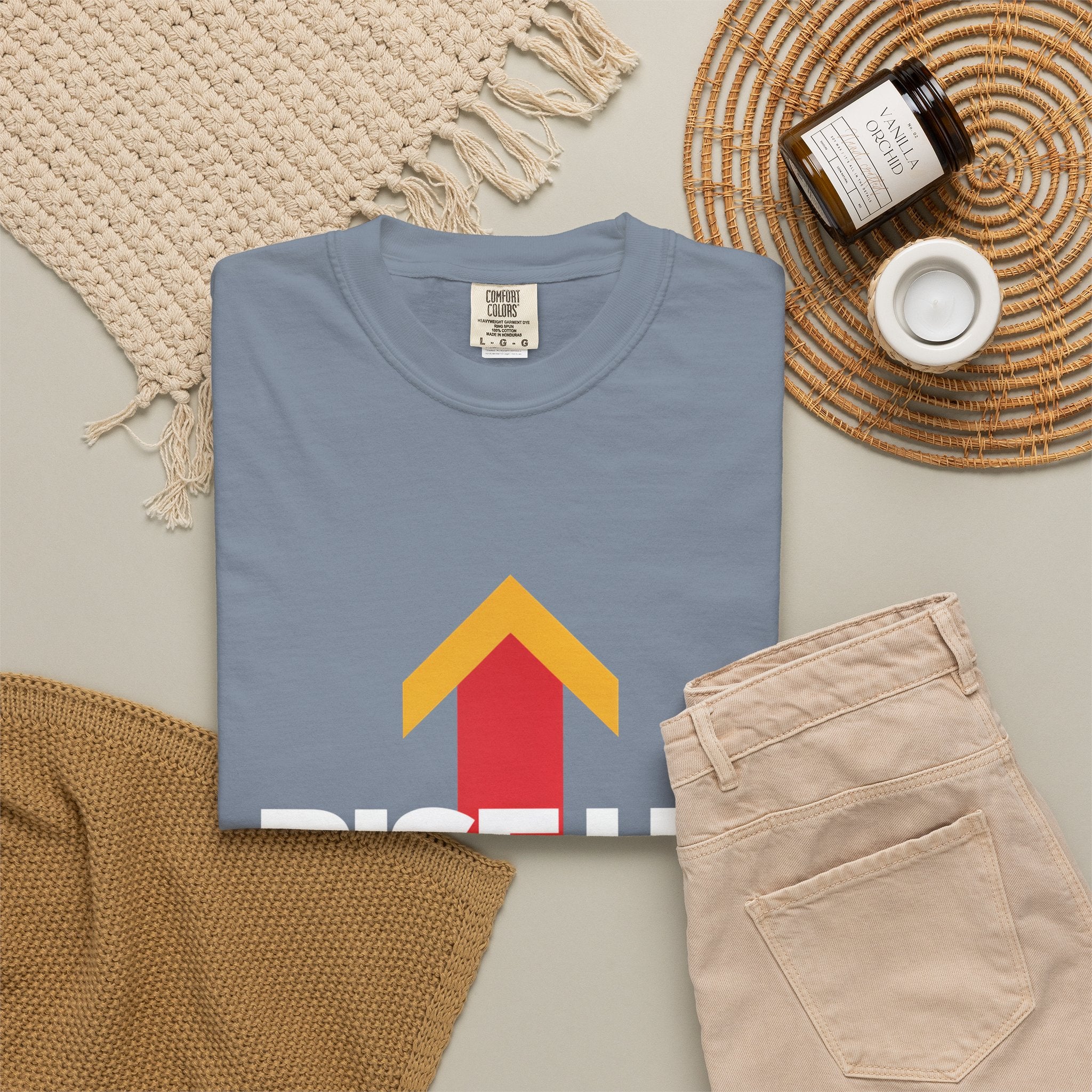 Arrow Up Graphic T-Shirt — Bold Upward Arrow Design
