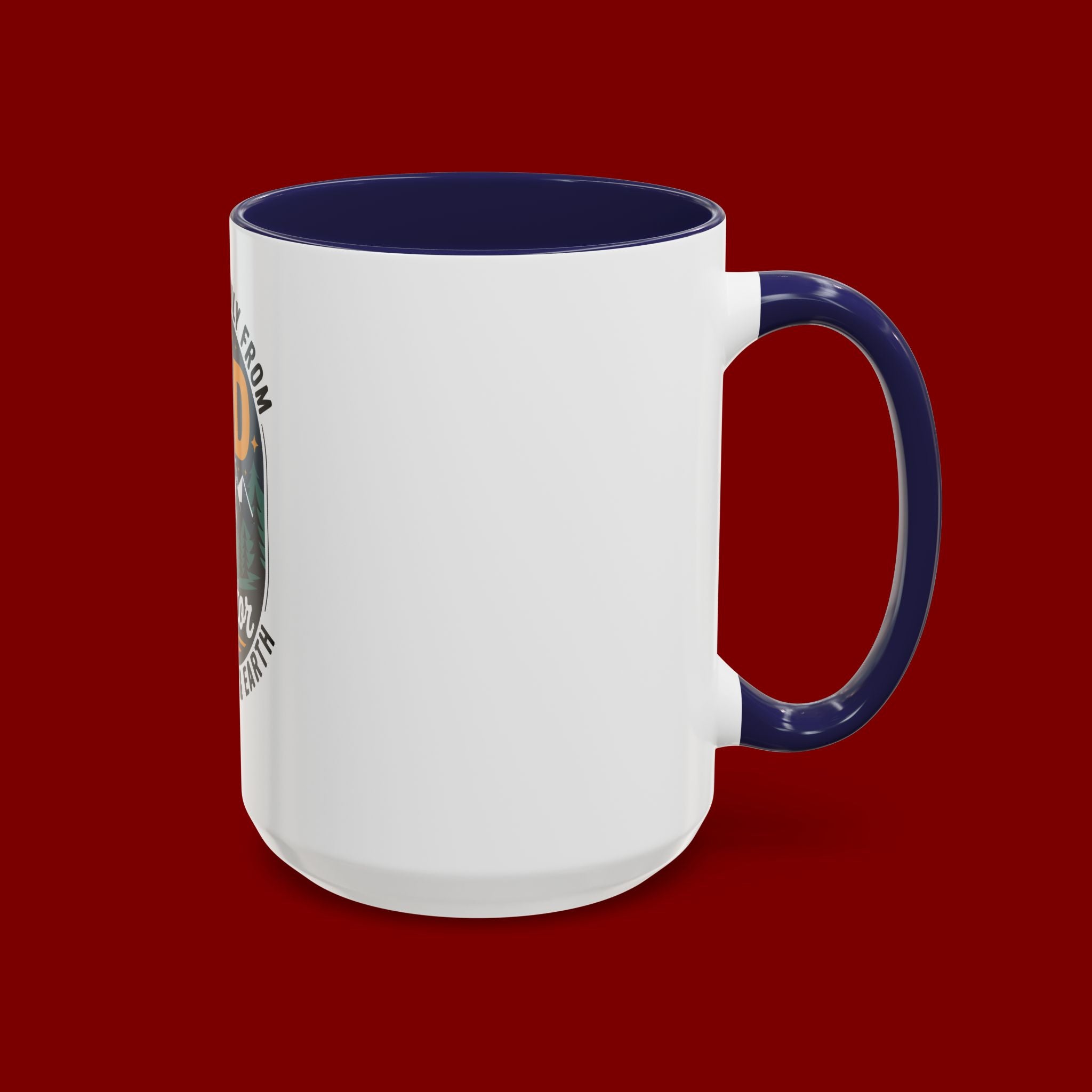 Christian Coffee Mug — “My Help Is Only From God The Creator” Accent Mug