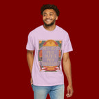 T-Shirt — Retro Sunset Floral Graphic “Play On It, Pray Over It, Pray Through It”