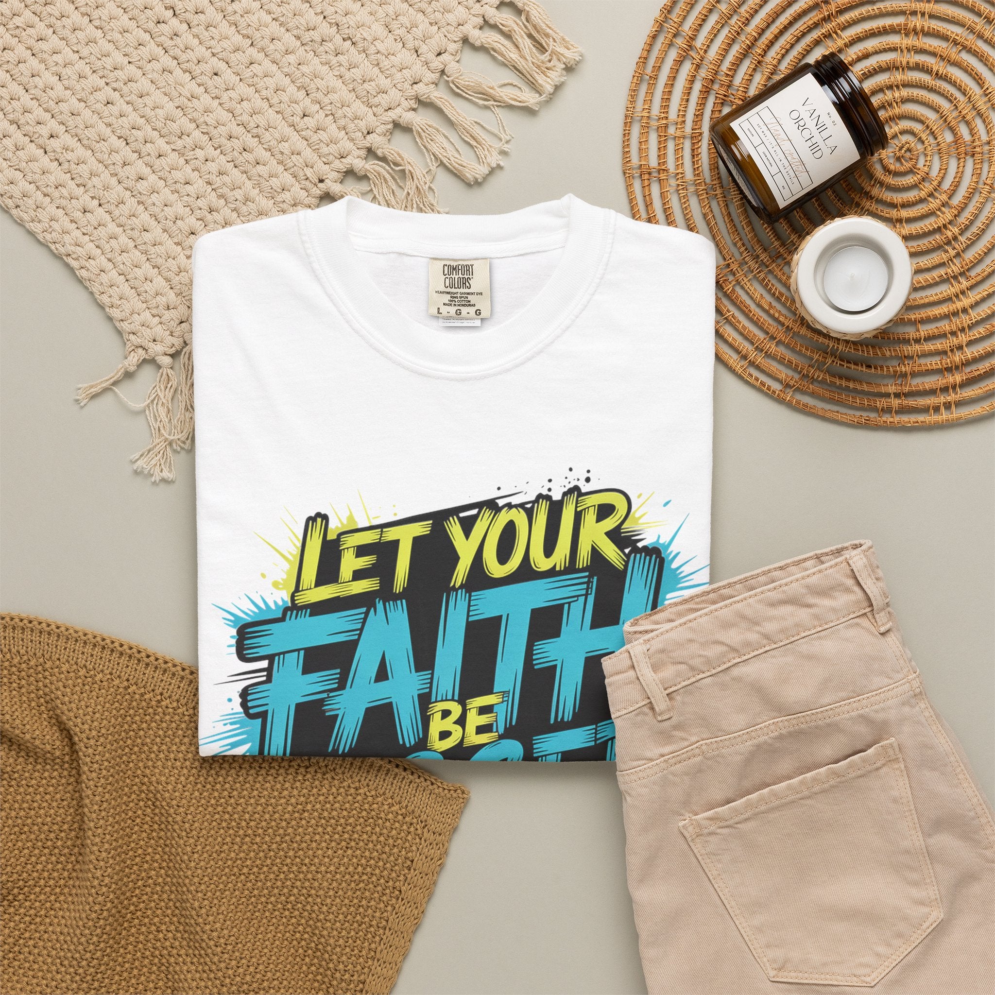 Faith Over Fear Graphic T-Shirt — "Let Your Faith Be Bigger Than Your Fears" Inspirational Tee