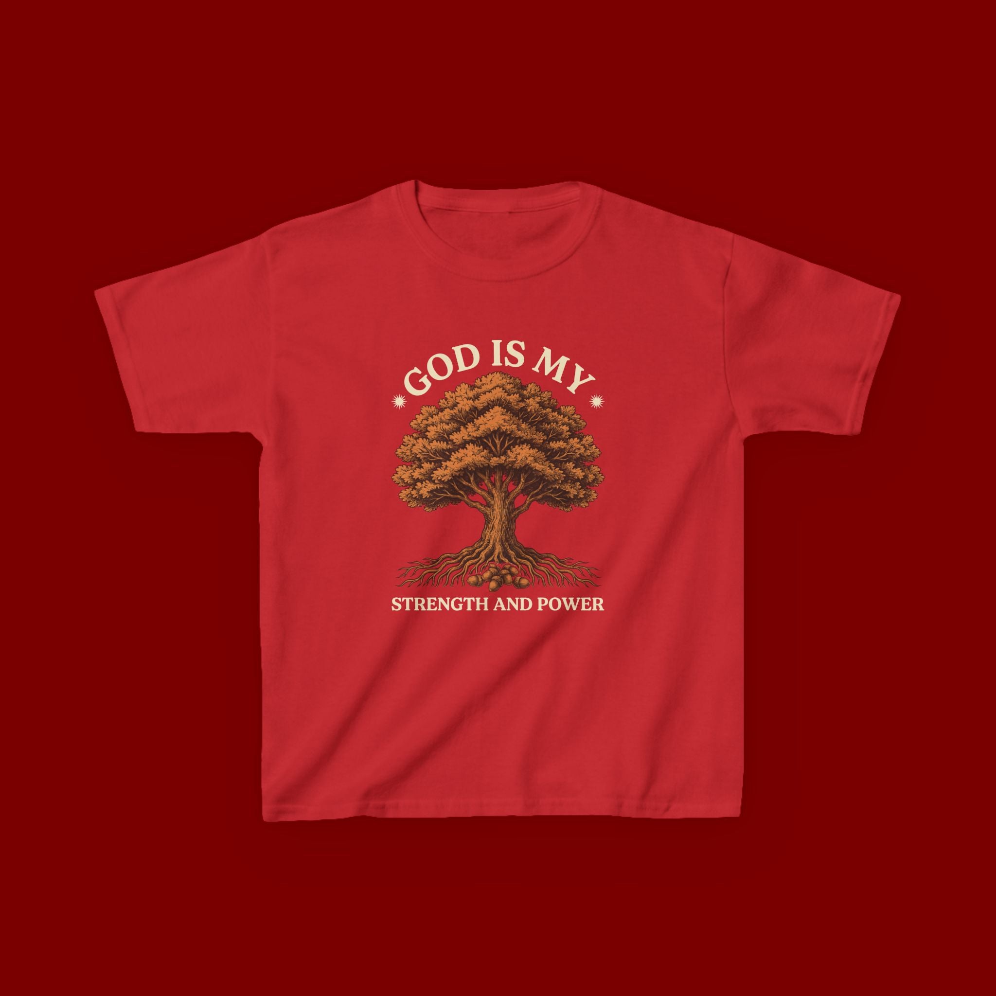 Autumn Oak Tree Kids T‑Shirt — Cozy Fall Nature Tee for Children