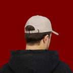 Dad Cap — Minimal Green Plant Drip Embroidered Hat