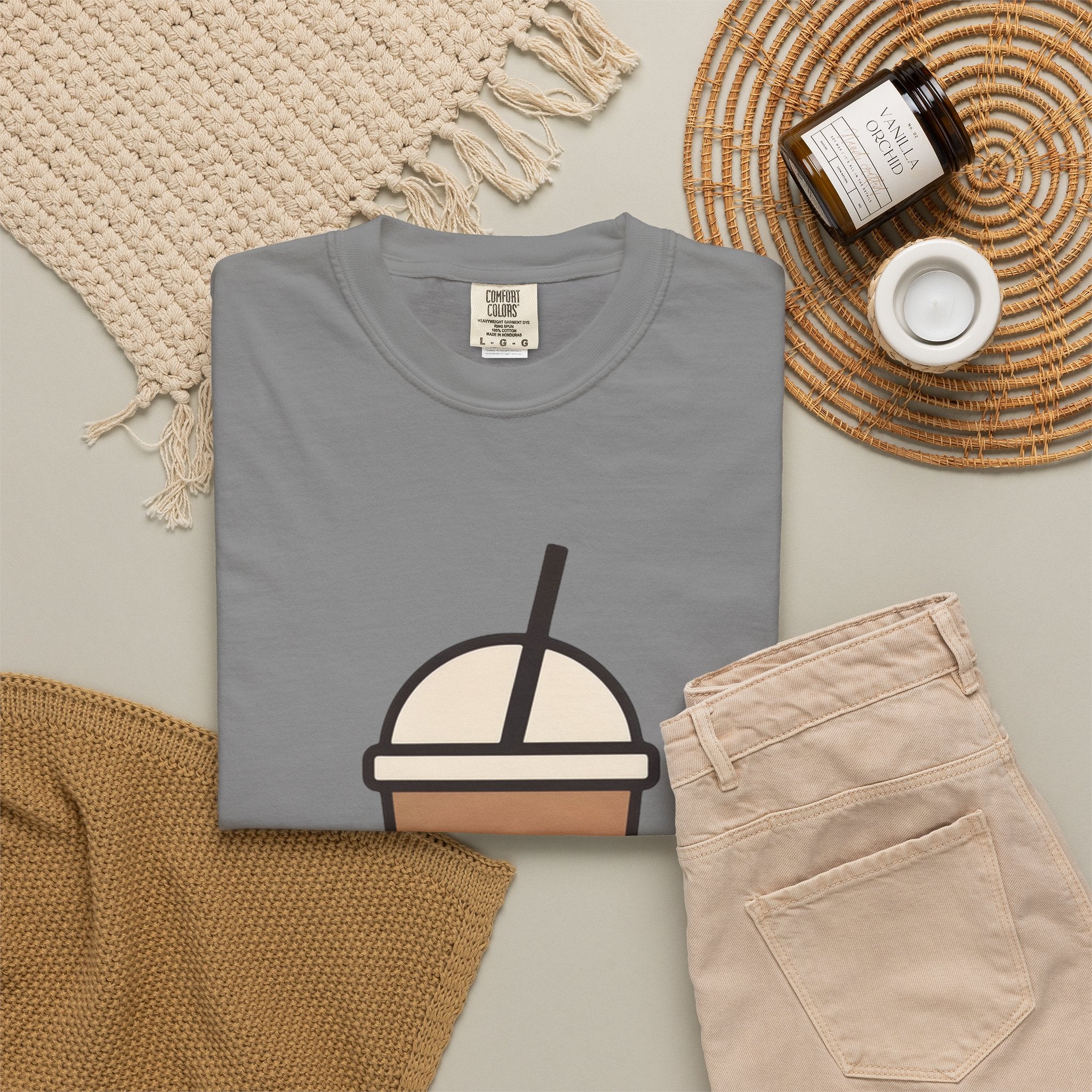 Positive Iced Coffee T-Shirt — Mind • Vibes • Life Graphic Tee