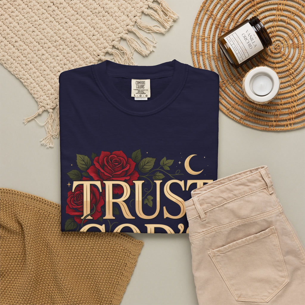 Trust God's Plan Floral T-Shirt — Inspirational Christian Tee