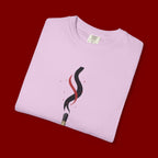 Matchstick Graphic Tee — "Time Never" Minimalist Smoky Design