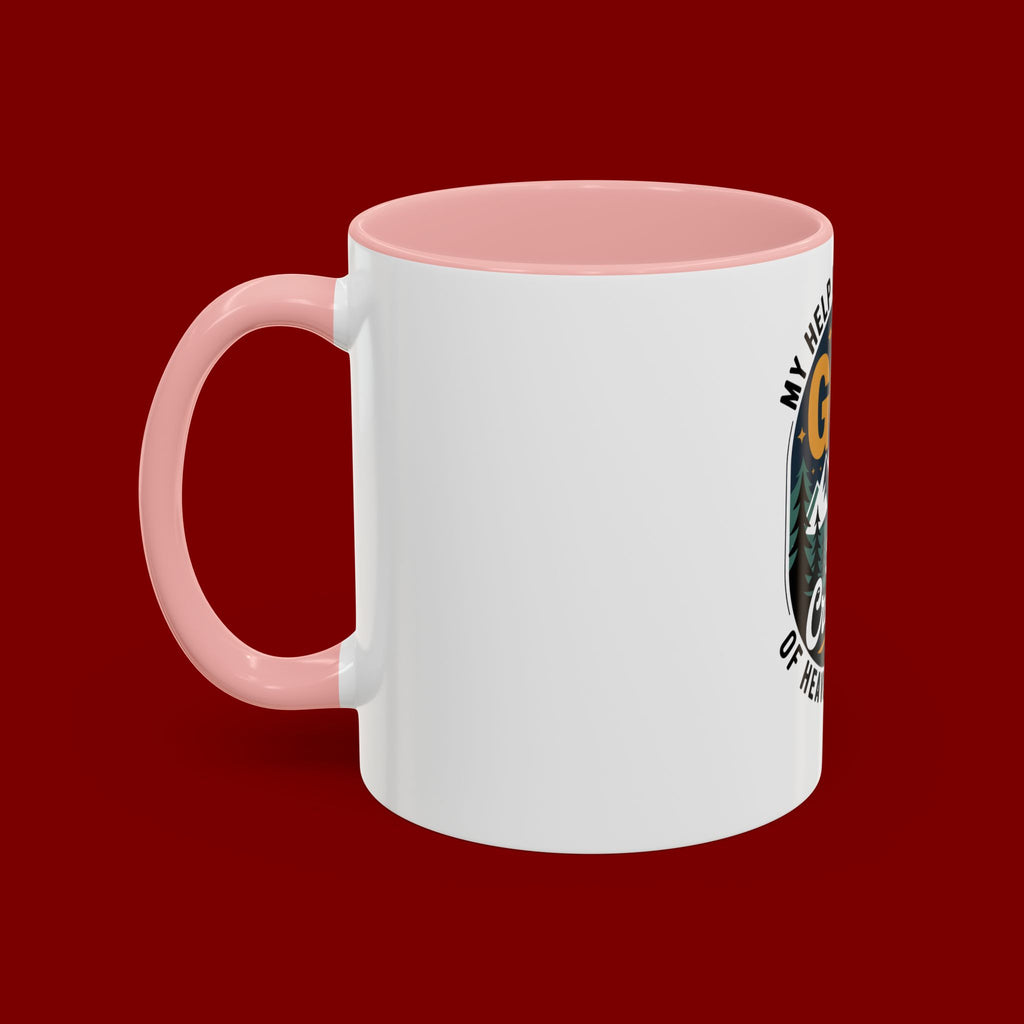 Christian Coffee Mug — “My Help Is Only From God The Creator” Accent Mug