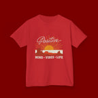 Kids T-Shirt - "Positive" Retro Sunrise Tee (Mind • Vibes • Life)
