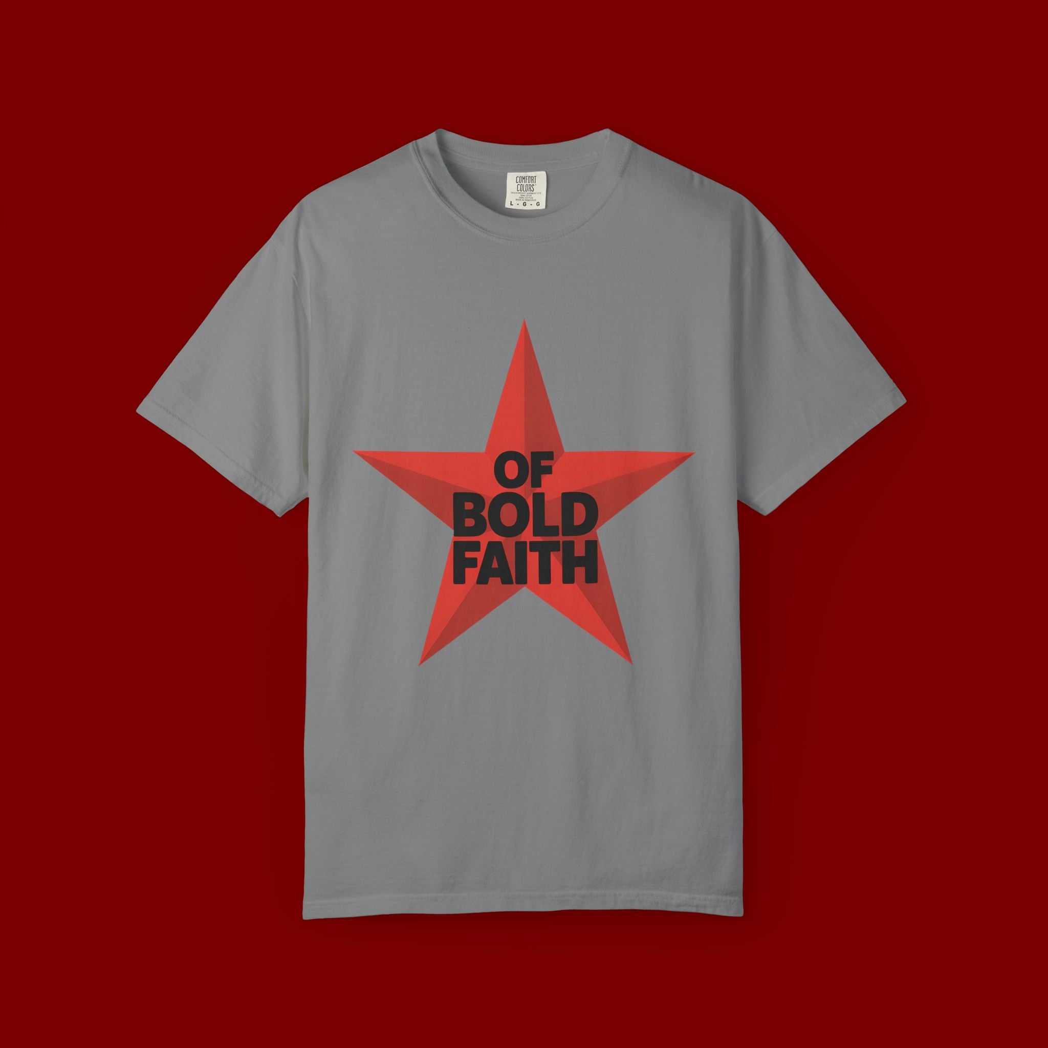 Bold Faith Star T-Shirt — "Of Bold Faith" Graphic Tee