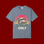 Good Vibes Only T-Shirt — Retro Sunset Palm Tee