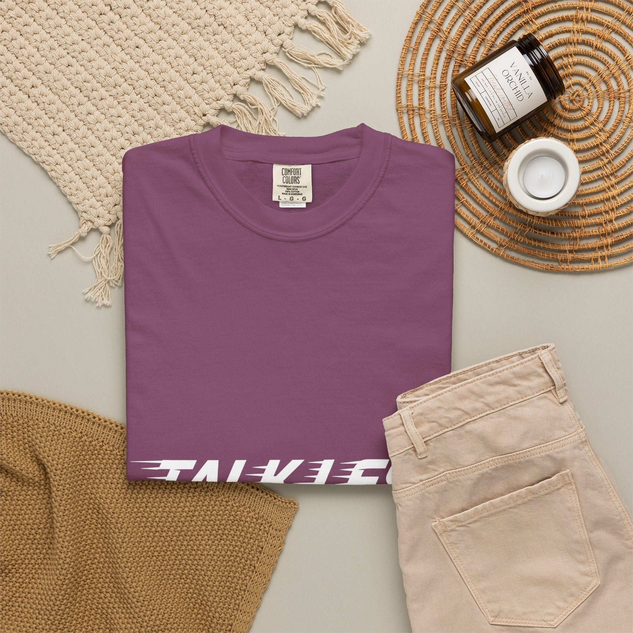 Work More Graphic T-Shirt — Bold Red Minimalist Slogan Tee