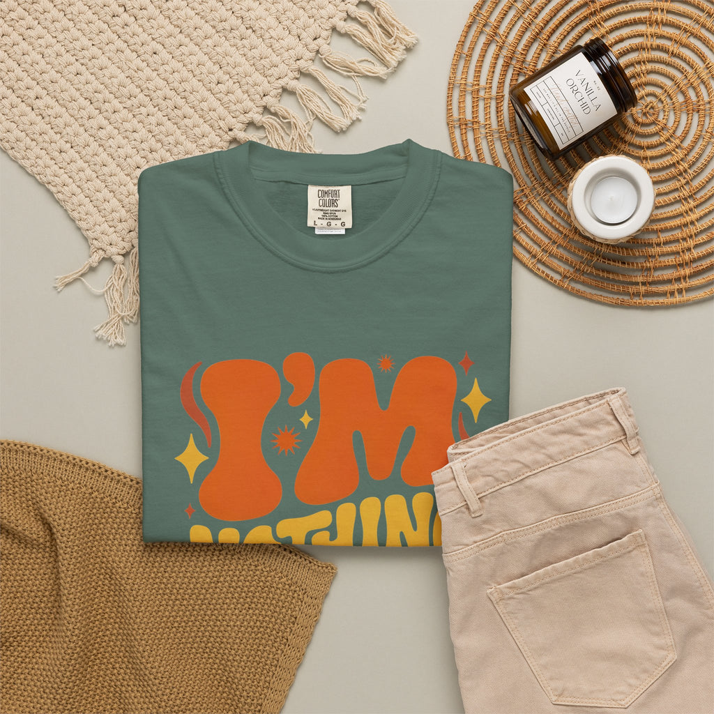 I'm Nothing Without God Retro Graphic T-Shirt