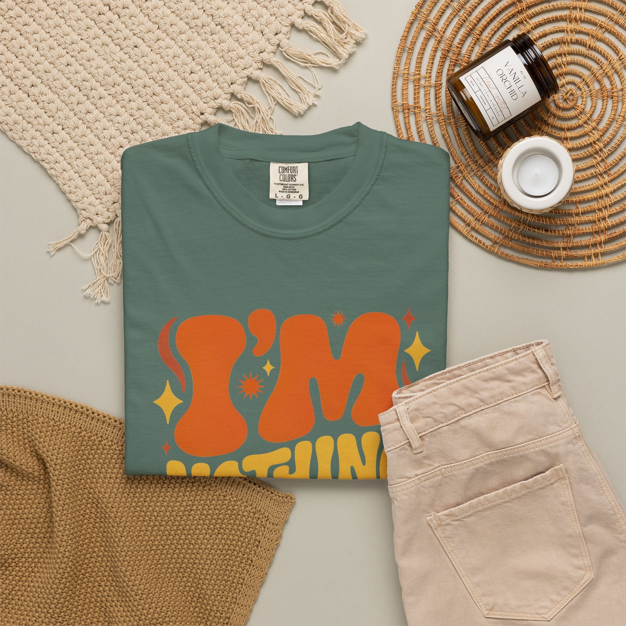 I'm Nothing Without God Retro Graphic T-Shirt