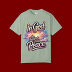 T-Shirt — “In God the Heart Finds Peace” Religious Faith Tee