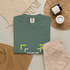 Minimalist 'Smile Frame' T-Shirt — Neon Accent Graphic Tee
