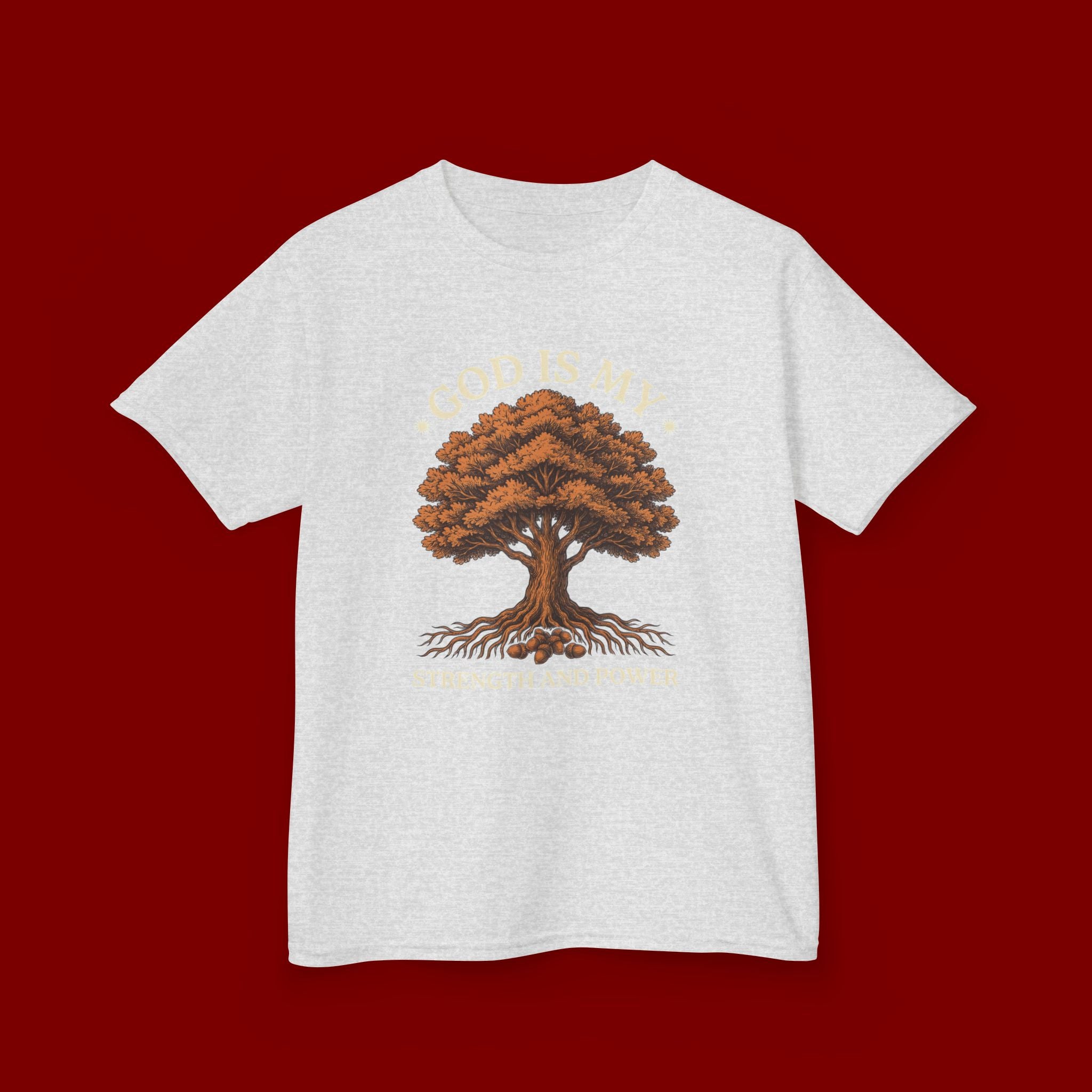 Autumn Oak Tree Kids T‑Shirt — Cozy Fall Nature Tee for Children
