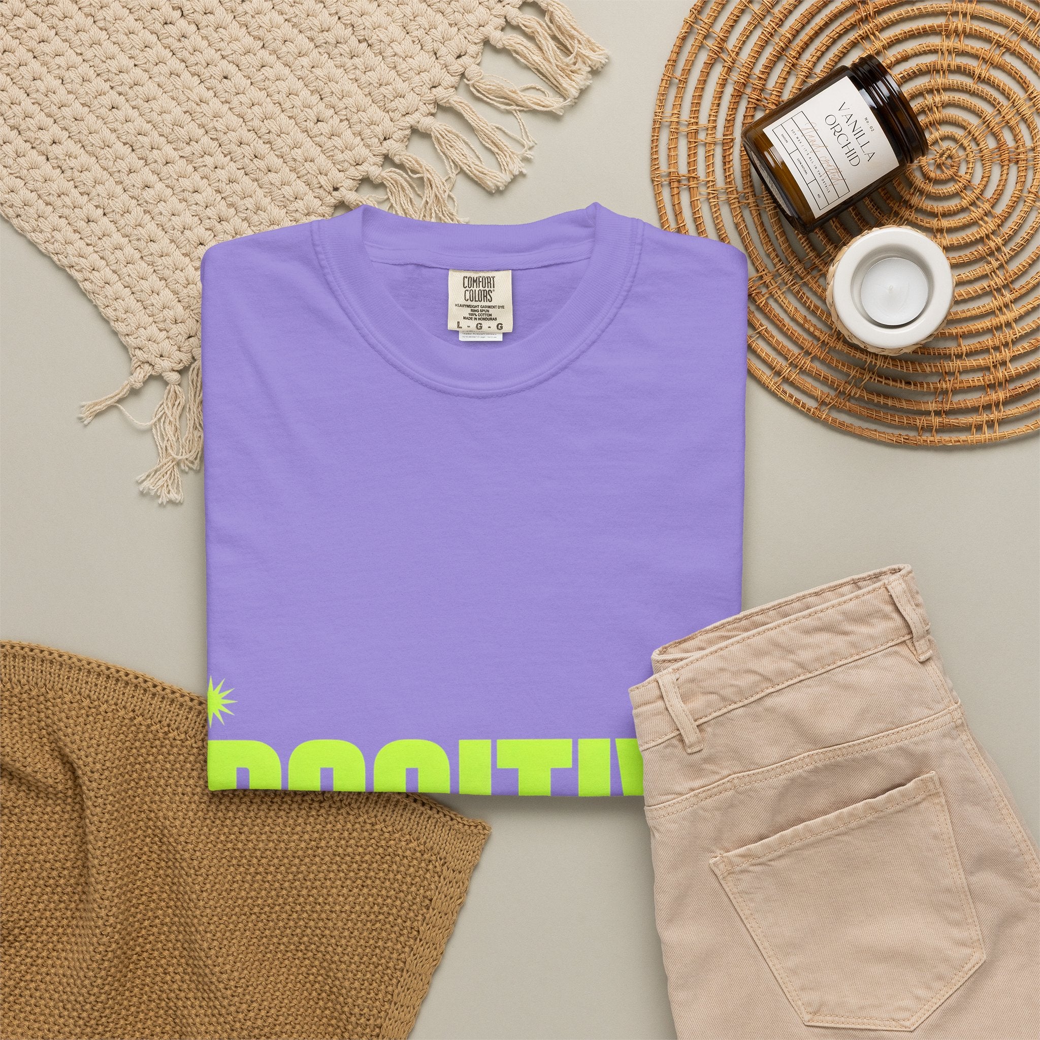 Positive Mind Vibes T-Shirt — Graphic Motivational Tee
