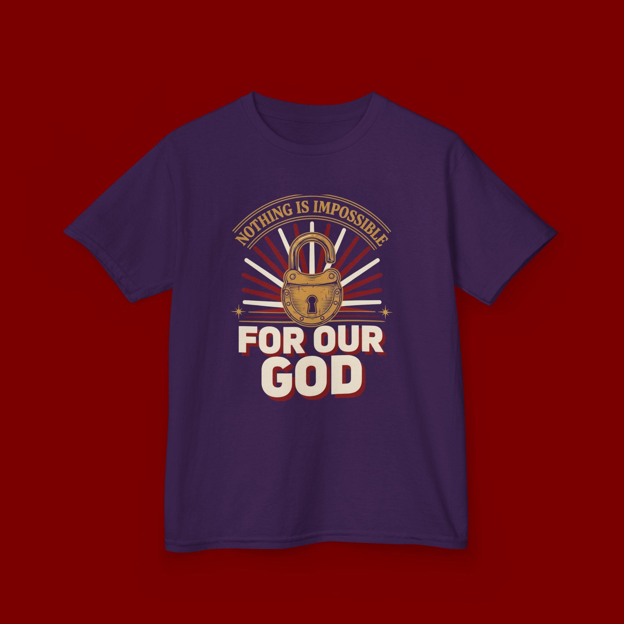 Kids 'For Our God' Christian Faith T‑Shirt — Inspirational Religious Tee