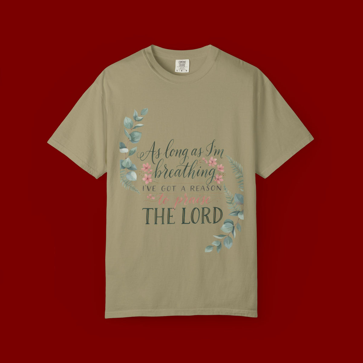 Praise the Lord Retro T-Shirt — "As Long as I’m Breathing I’ll Out Ta Reason To" Christian Vintage Tee