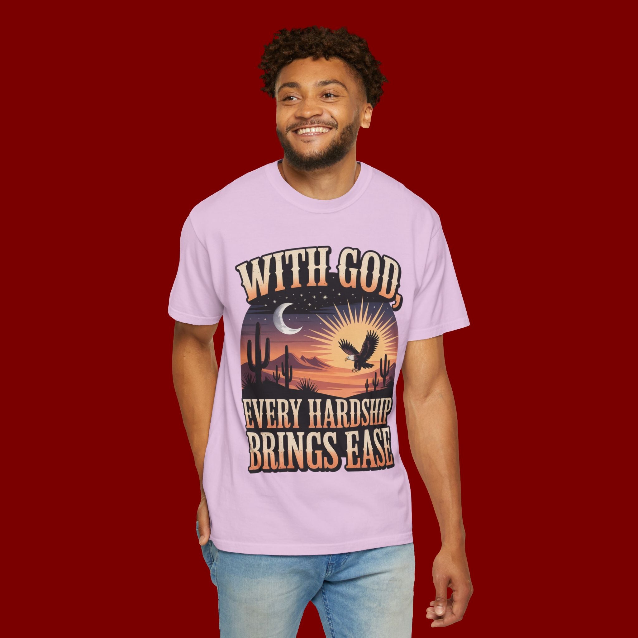 With God Every Hardship Brings Ease T-Shirt