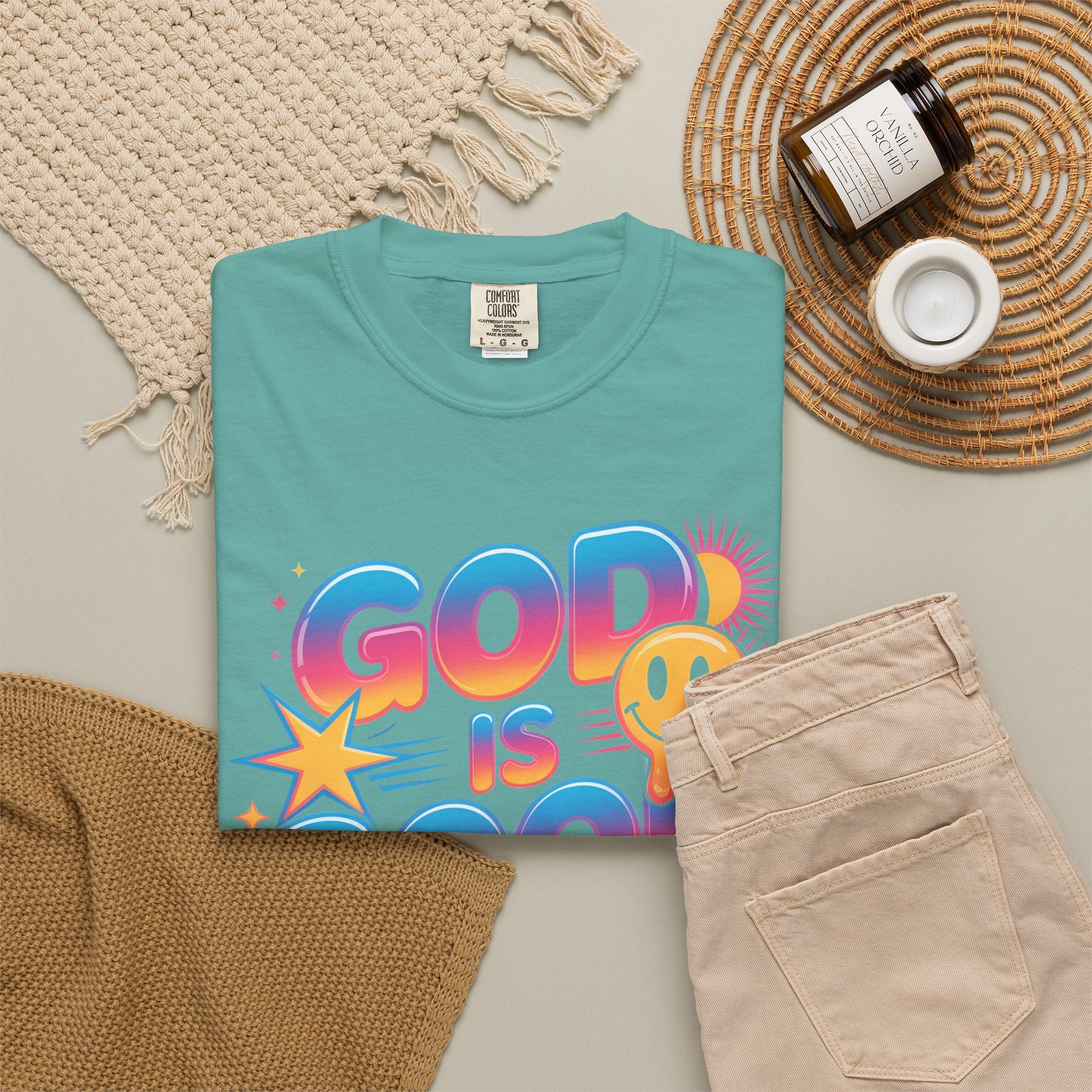 God Is Good All The Time T-Shirt — Positive Christian Graphic Tee