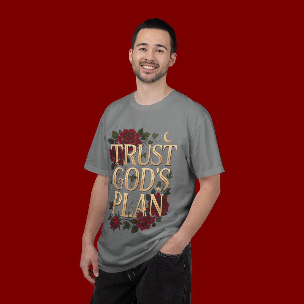 Trust God's Plan Floral T-Shirt — Inspirational Christian Tee