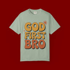 God First Bro T-Shirt — Retro Christian Faith Tee
