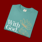 Faith T-Shirt — "With God, every hardship brings ease" Inspirational Christian Tee