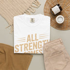 All Strength Comes From God T-Shirt — Christian Faith Graphic Tee