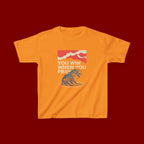 Kids Tee – “You Win When You Pray” Retro Wave Ocean Graphic