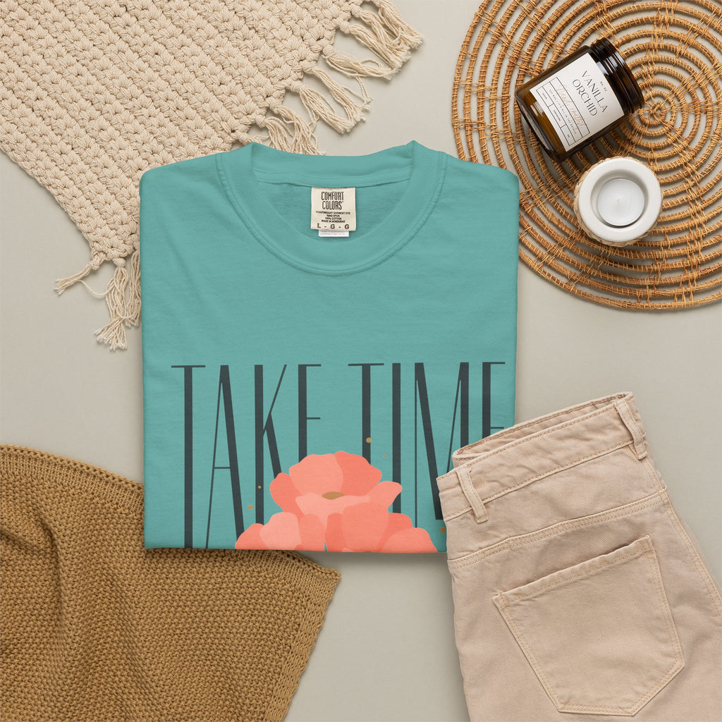 Take Time to Pray Floral T-Shirt — Christian Faith Graphic Tee