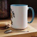 Good Vibes Only Coffee Mug - Retro Sun Cartoon Accent Mug (11/15oz)