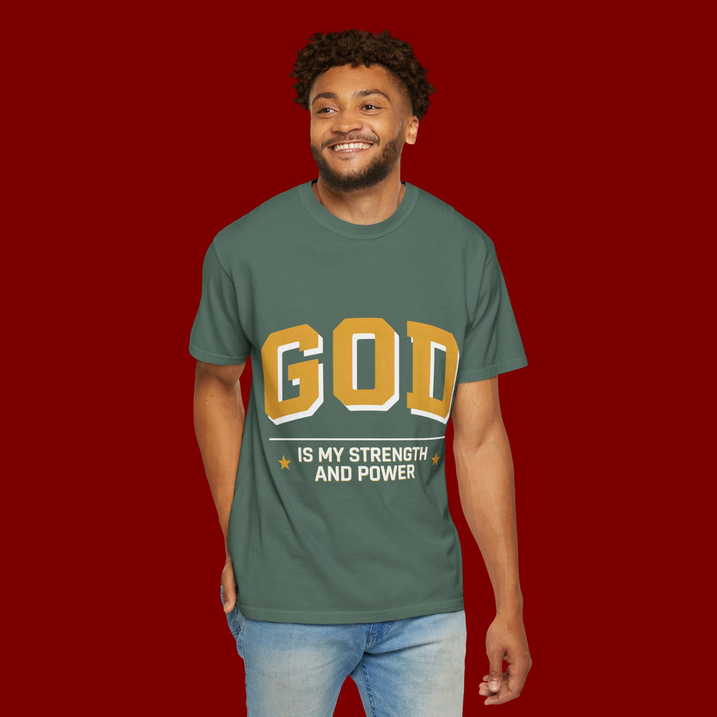 God Is My Strength T-Shirt — Faith Christian Graphic Tee