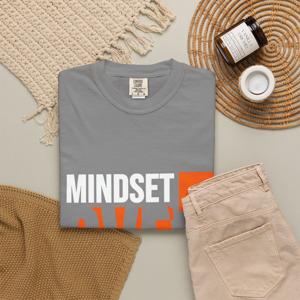 OVER Block Graphic T-Shirt — Bold Orange Minimalist Tee