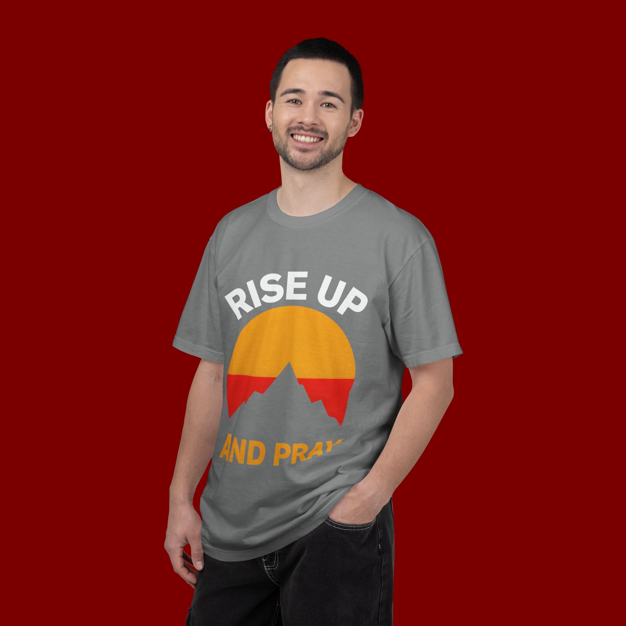 And Pray Mountain Sunset T-Shirt